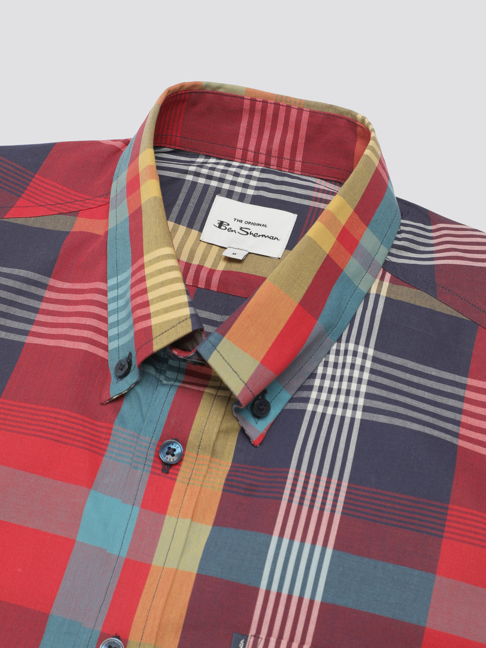 Red Ben Sherman Signature Large Madras Check Shirts | 9542-AXYJZ