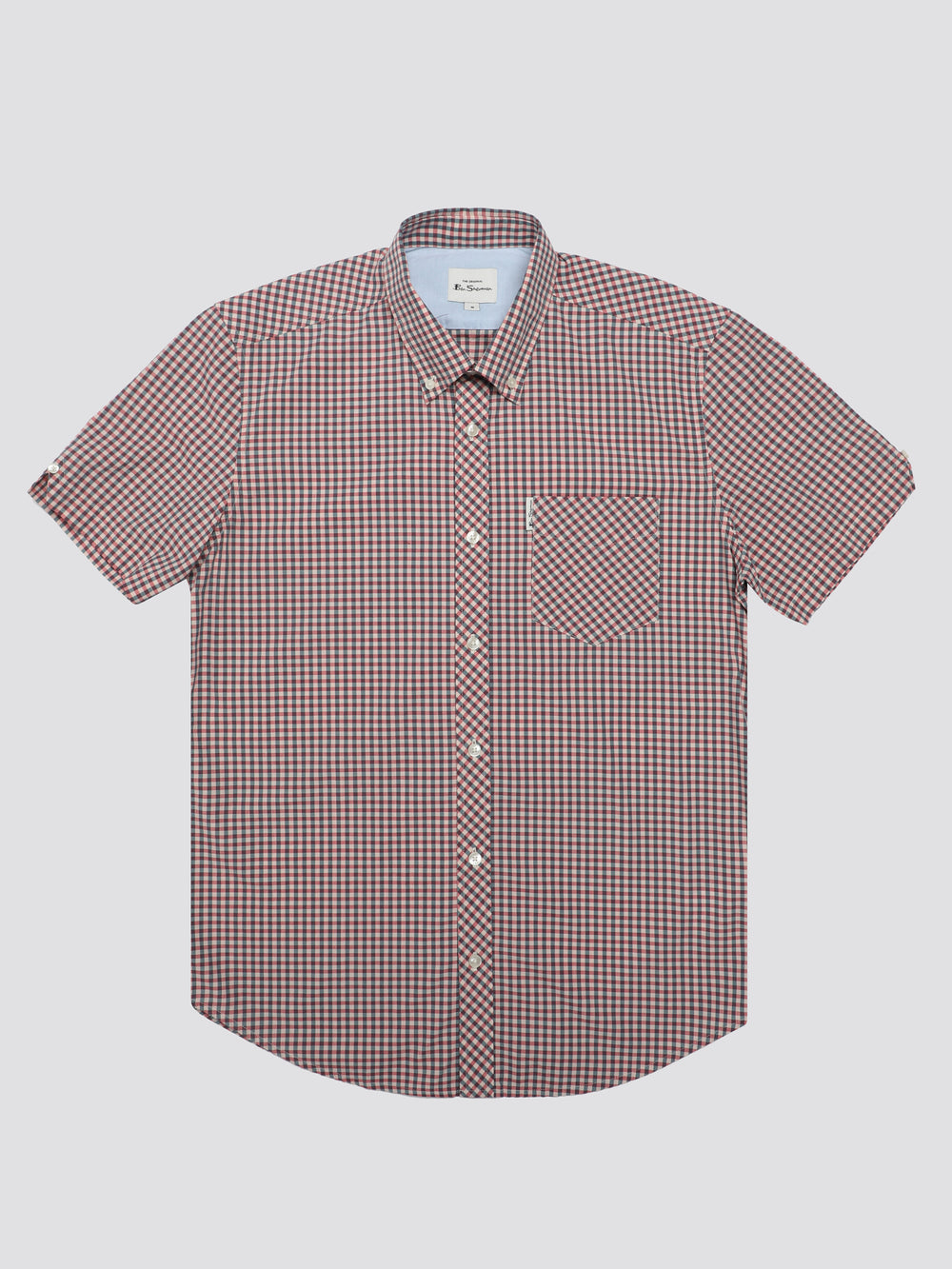 Red / White Ben Sherman Signature Short Sleeve Gingham Shirts | 2845-OZBGW