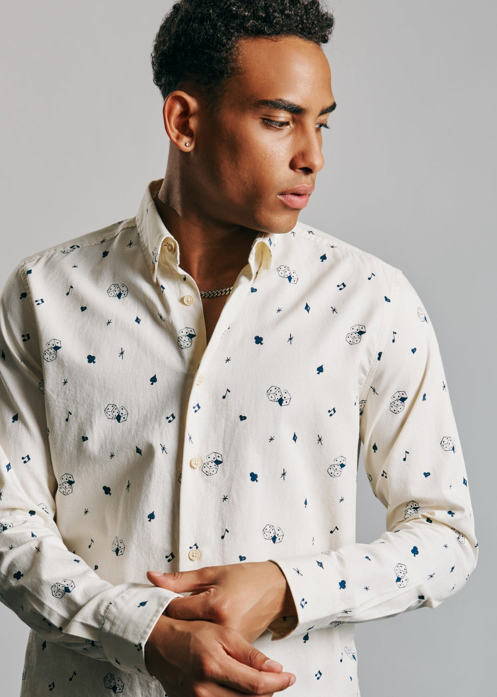 White Ben Sherman Conversational Icon Shirts | 8461-VJRCT