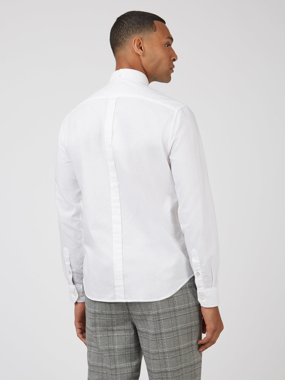 White Ben Sherman Signature Organic Long-Sleeve Oxford Shirts | 5083-FTNGP