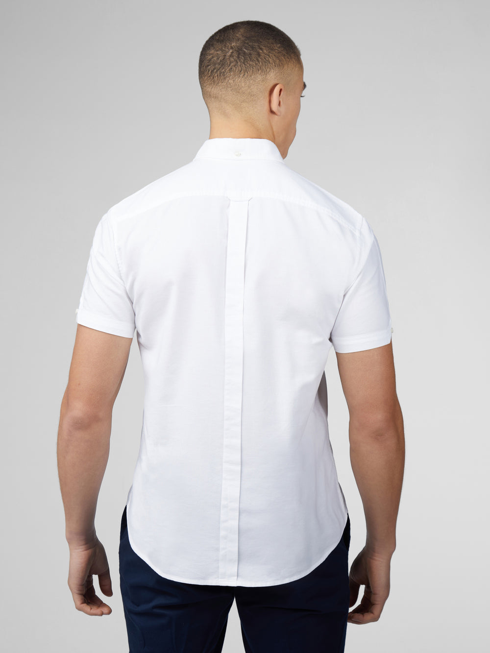 White Ben Sherman Signature Short Sleeve Oxford Shirts | 6295-NQZVD