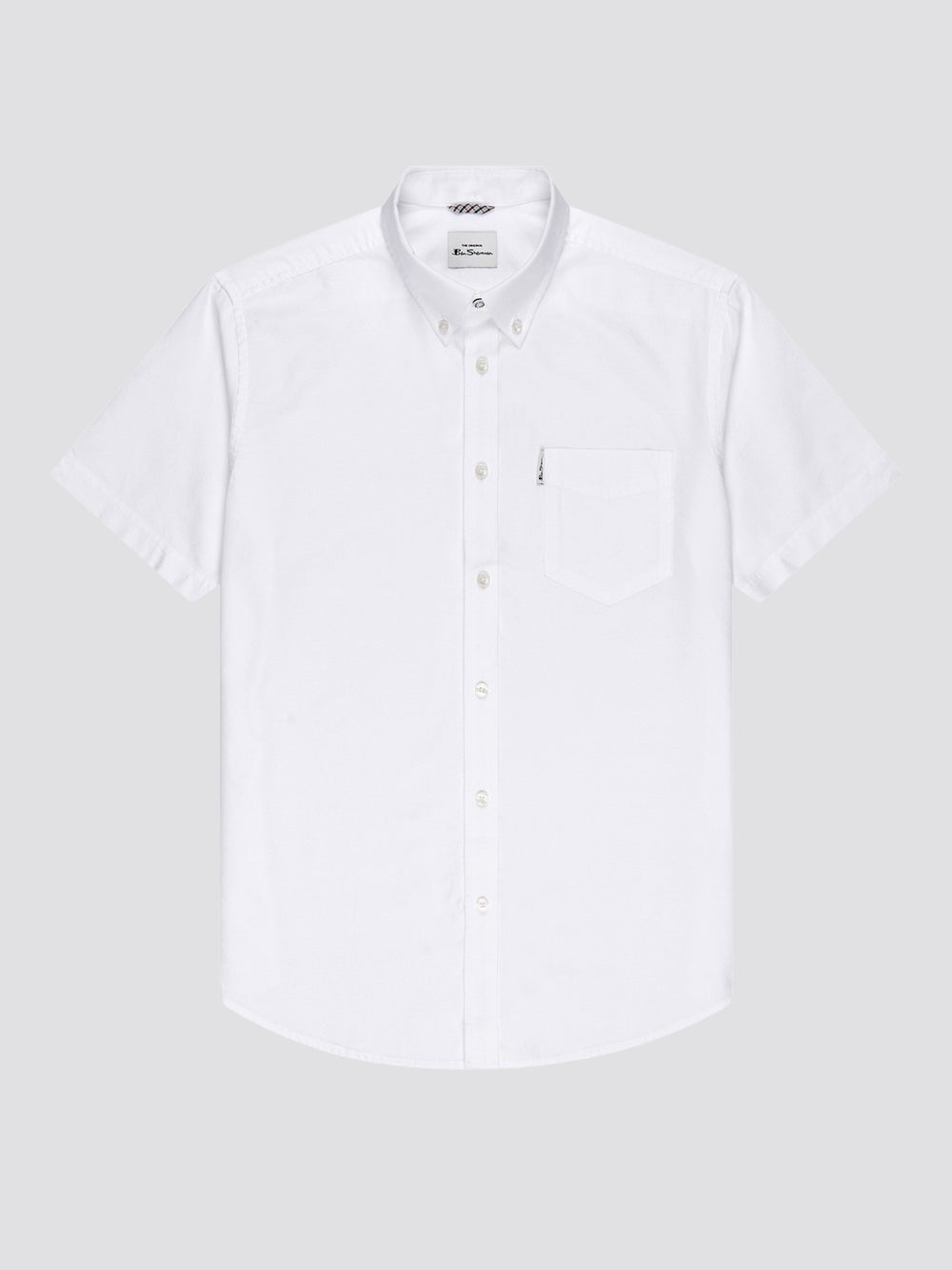 White Ben Sherman Signature Short Sleeve Oxford Shirts | 6295-NQZVD