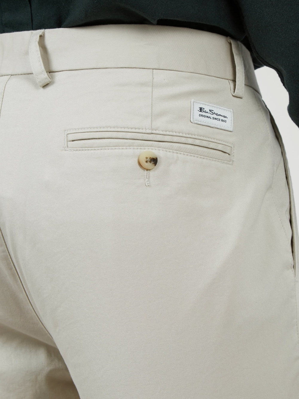 White Ben Sherman Signature Skinny Stretch Chino Pants | 7204-SLMUK