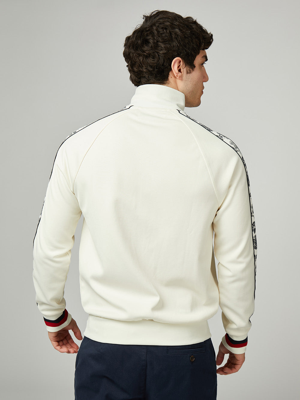 White Ben Sherman Team GB Taped Track Top Jackets | 5896-IWQKG