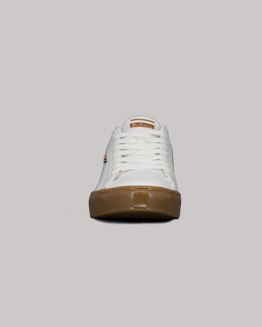 White / Brown Ben Sherman Crowley Sneakers | 0364-NTZBU