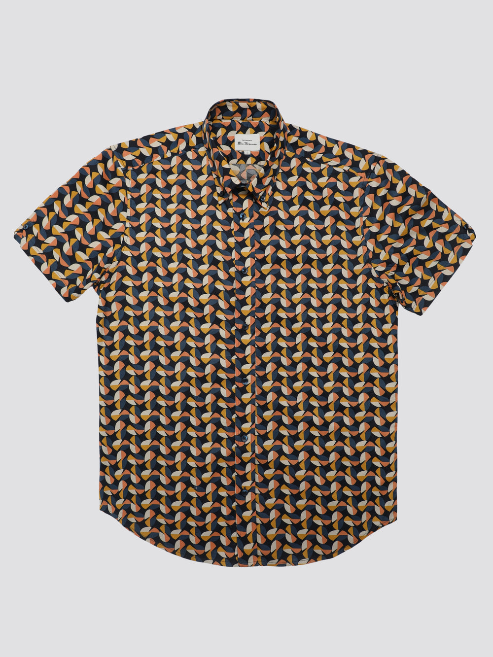 Yellow Ben Sherman Bahaus Geo Shirts | 6178-PHCDF