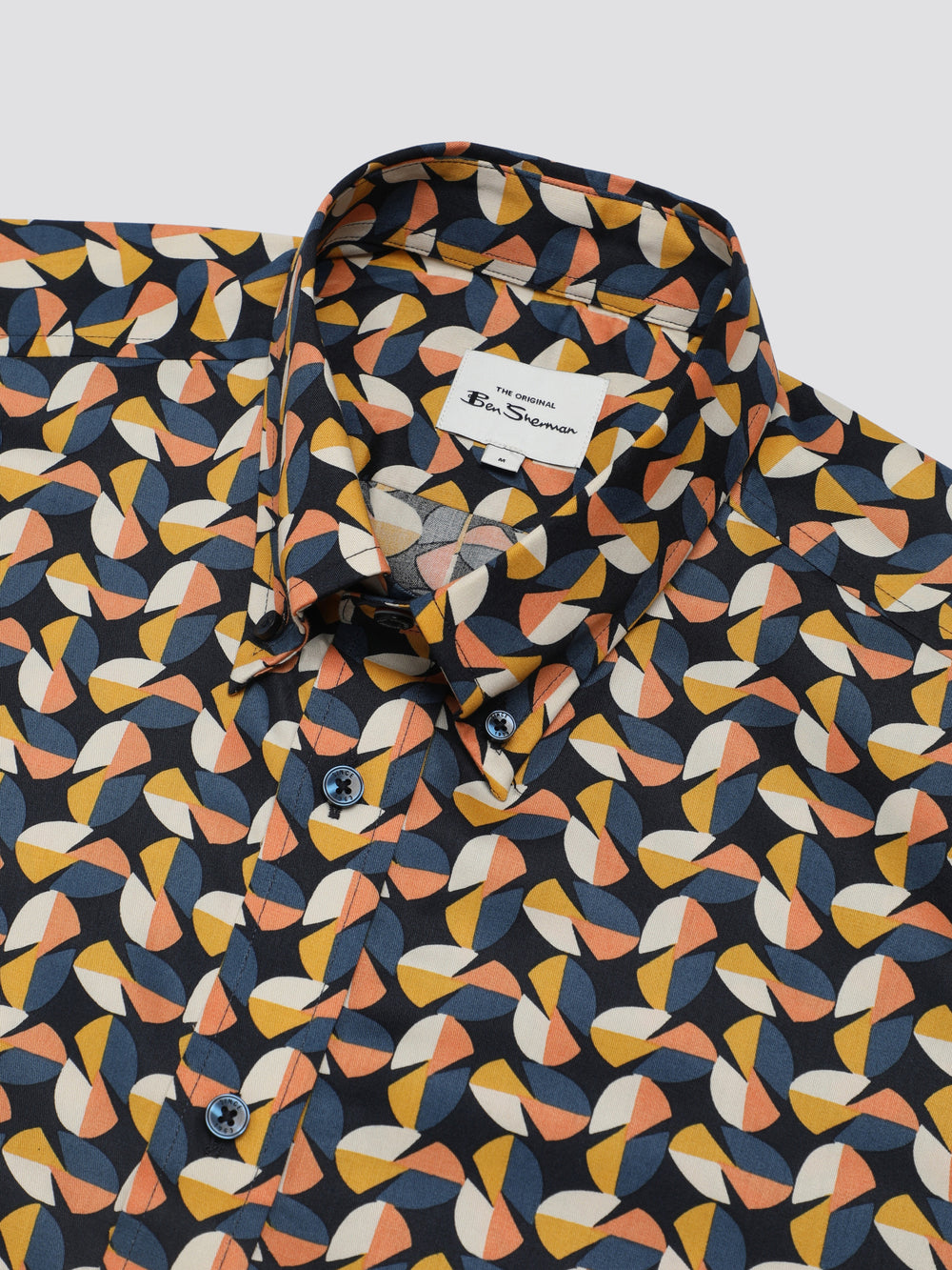 Yellow Ben Sherman Bahaus Geo Shirts | 6178-PHCDF