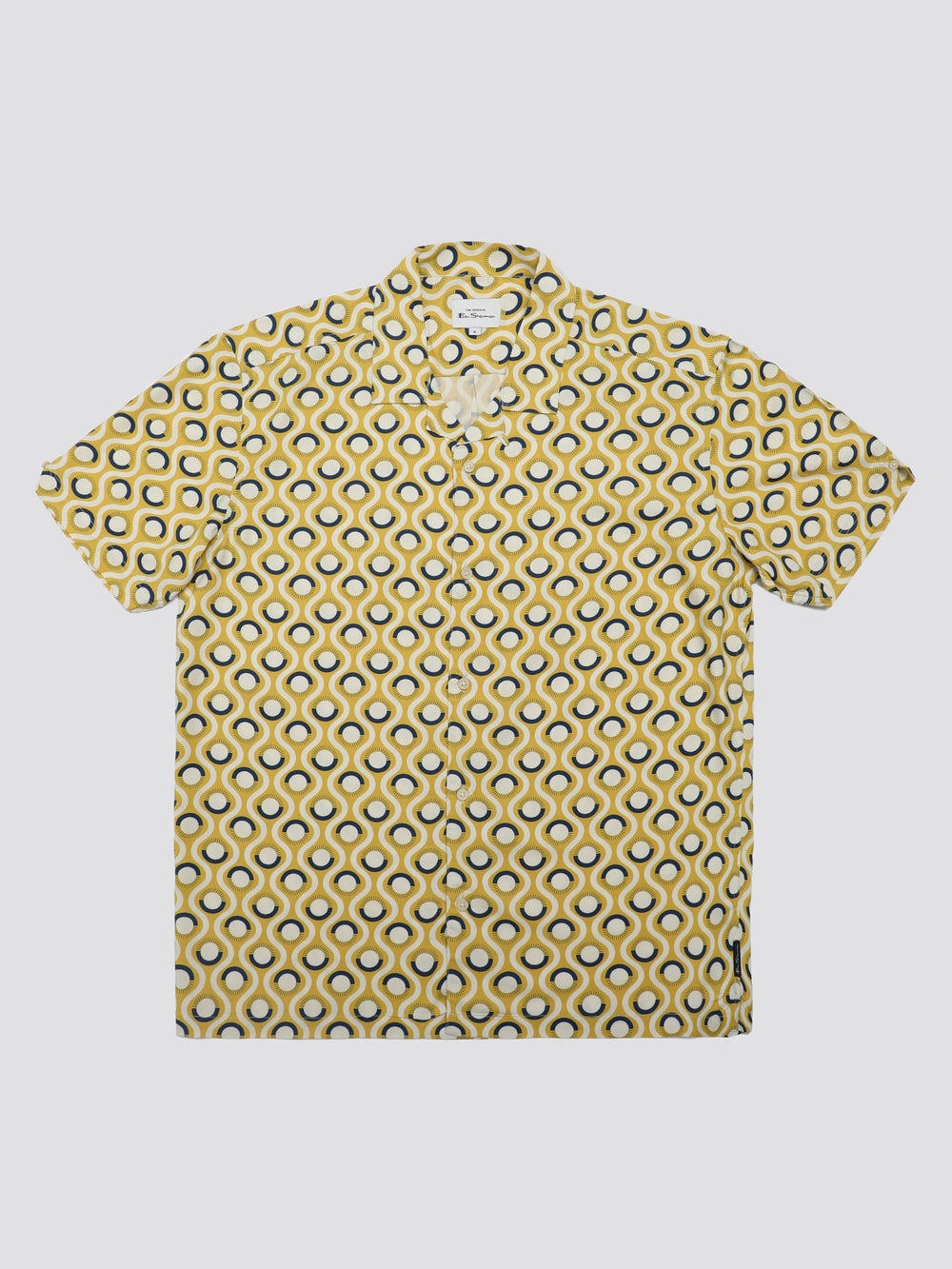 Yellow Ben Sherman Signature Retro Geo Shirts | 3195-OLSKJ