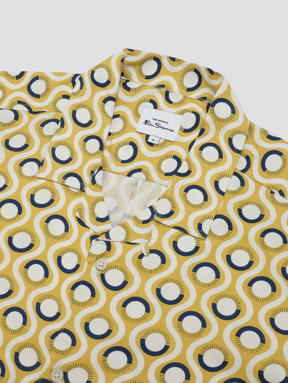 Yellow Ben Sherman Signature Retro Geo Shirts | 3195-OLSKJ